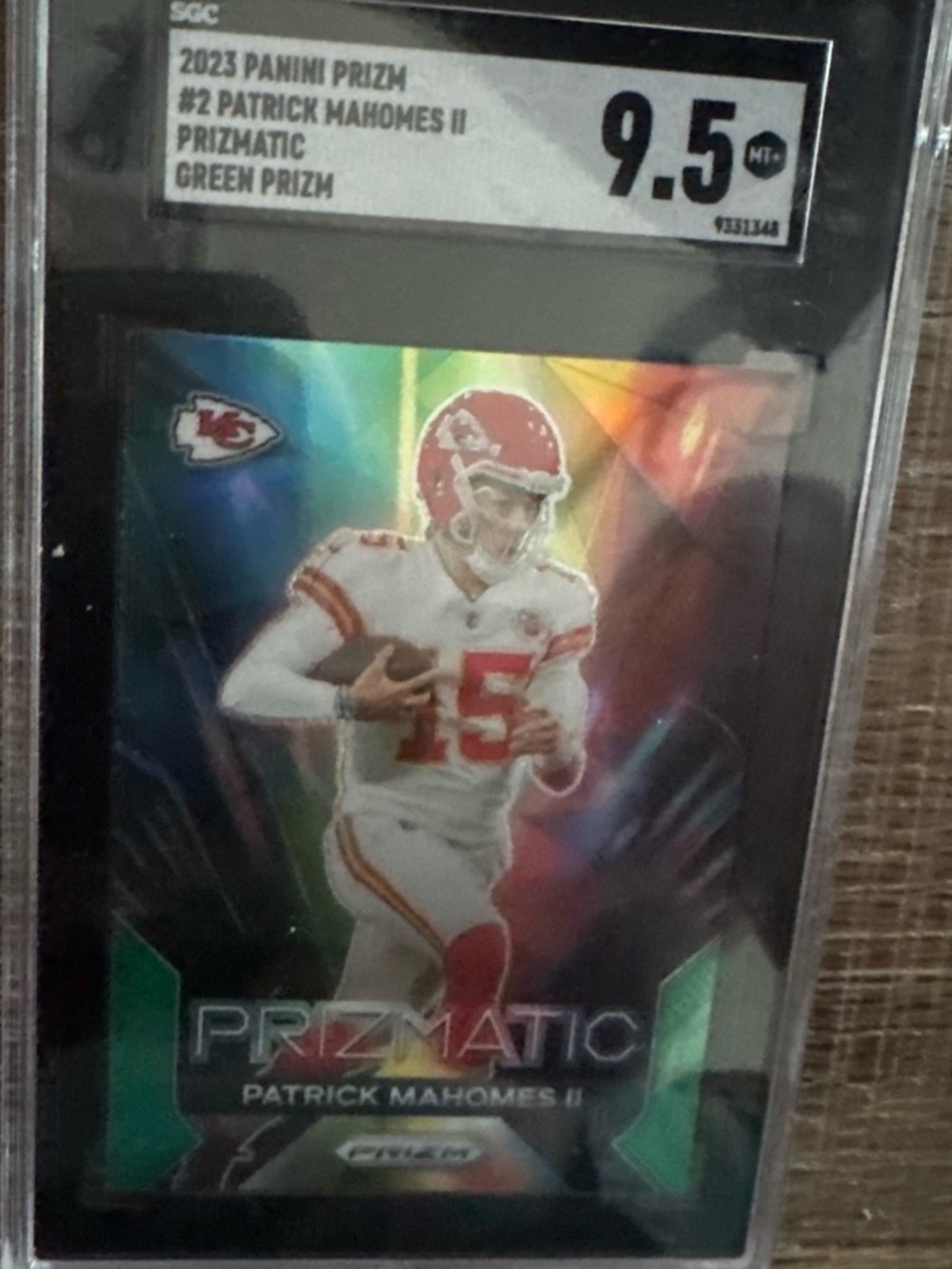 NFL Panini Prizm Patrick Mahomes II Prizmatic Card - Red, White, Green